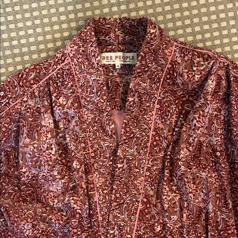 Free People floral jacket- so cute - Picture 3 of 7